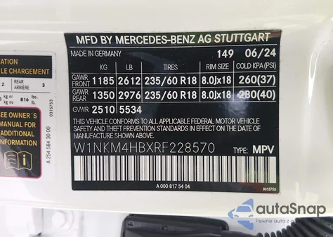 2024 Mercedes-Benz Glc 300 4Matic Suv z USA, uszkodzony, nr VIN W1NKM4HBXRF228570